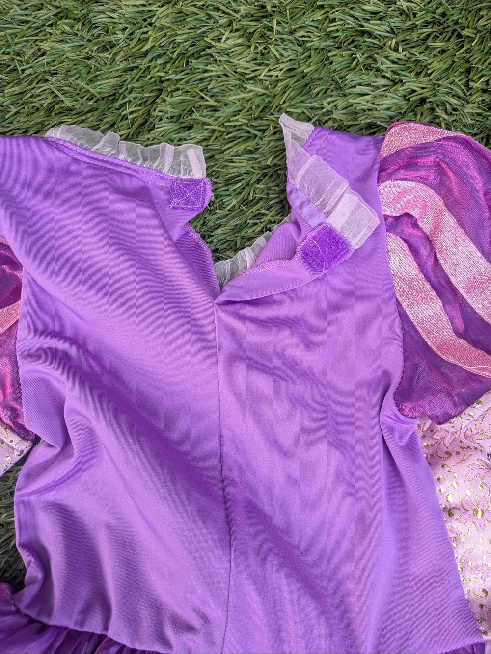 Disney Rapunzel Purple Princess Dress with Lace-Up Bodice - Picture 10 of 11